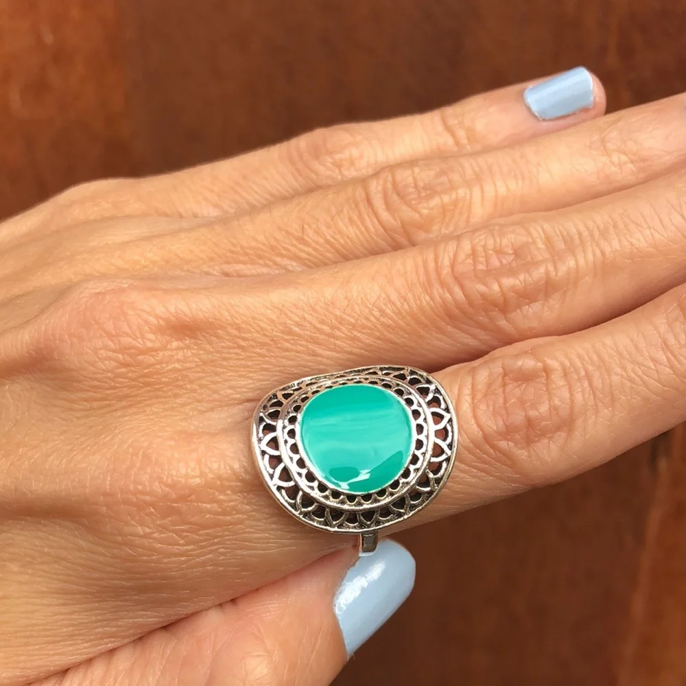 Boho Turquoise Ring